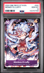 2024 One Piece Starter Deck-Purple Monkey D. Luffy Monkey D. Luffy #41 PSA 10