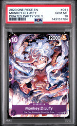 2023 One Piece Promo Pirates Party Volume 5 Monkey D. Luffy #P-041 PSA 10