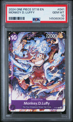 2024 One Piece Starter Deck-Purple Monkey D. Luffy Monkey D. Luffy #41 PSA 10