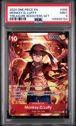 2024 One Piece Treasure Booster Monkey D. Luffy #ST10-006 PSA 9