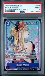 2025 One Piece Promo Illustration Box Volume 2 Black Maria #OP08-074 PSA 9