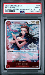 2023 One Piece Store Championship Promo Participation Pack Nico Robin #OP01-017 PSA 9
