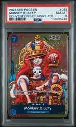 2024 One Piece Promo Convention Exclusive Foil Monkey D. Luffy #P-043 PSA 8