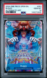 2024 One Piece A New Emperor Alternate Art Buggy #OP09-051 PSA 10