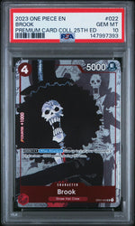 2023 One Piece Premium Bandai Premium Card Collection 25th Edition Brook #22 /147997393 PSA 10