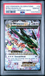 2021 Pokemon Celebrations Classic Collection Roaring Skies Mega Rayquaza Ex #76 PSA 10