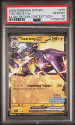 2025 Pokemon Scarlet and Violet Black Star Promo Illustration Contest '24 Winner Toxtricity Ex #215 PSA 10