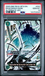 2025 One Piece Legacy of the Master Alternate Art Dead Man's Game #OP12037 PSA 10