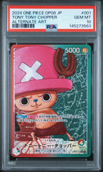 2024 One Piece Two Legends Japanese Alternate Art Tony Tony Chopper #OP08001 PSA 10