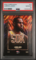 2024 Topps Now 50k Career Points LeBron James #12 /157982 PSA 10