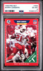 1989 Pro Set Barry Sanders #494 PSA 6