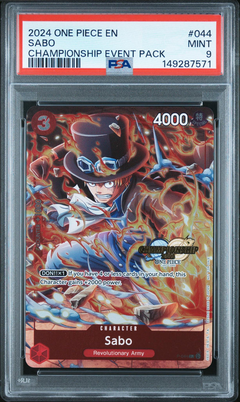 2024 One Piece Championship Event Pack Sabo #044 PSA 9