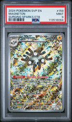 2024 Pokemon Scarlet and Violet Black Star Promo Surging Sparks Elite Trainer Box Magneton #159 PSA 9