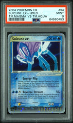 2004 Pokemon Ex Team Magma Vs Team Aqua Holo Suicune Ex #094 PSA 9