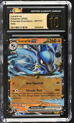 2025 Pokemon #051/131 Lucario ex Prismatic Evolutions CGC 10
