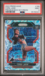 2022 Panini Prizm WWE Premium Box Set Prizm Cora Jade #188 /199 PSA 9
