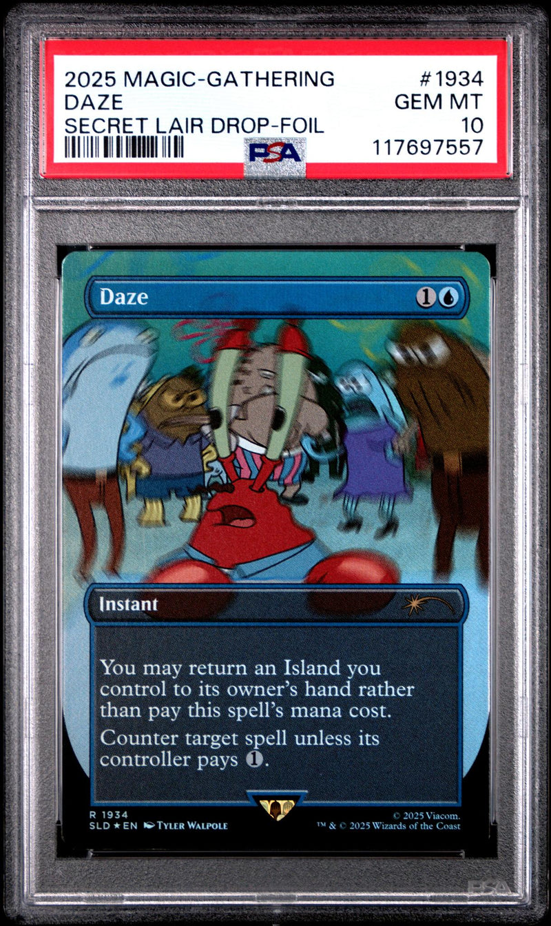 Magic: The Gathering Daze Secret Lair Drop - Foil #1934 PSA 10