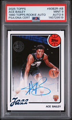 2025 Topps 1980-81 Topps Basketball Rookie Autographs Ace Bailey #80B2R-AB PSA 9