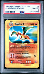 2002 Pokemon Expedition Reverse Holo Charizard #6 PSA 8