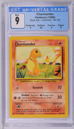 1999 Pokemon #46/102 Charmander Base Set - Unlimited CGC 9