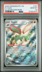 2025 Pokemon Mega Evolution Phantasmal Flames Illustration Rare Flygon #101 PSA 10