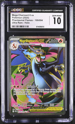2025 Pokemon #109/094 Mega Charizard X ex Phantasmal Flames CGC 10