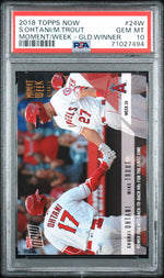 2018 Topps Now Moment of the Week Gold Winner Shohei Ohtani #MOW24W /733 PSA 10