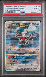 2023 Pokemon Sword and Shield Crown Zenith Galarian Gallery Darkrai Vstar #GG50 PSA 10
