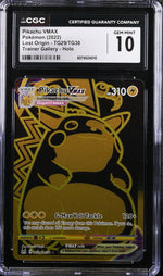 2022 Pokemon #TG29/TG30 Pikachu VMAX Lost Origin CGC 10