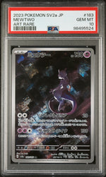 2023 Pokemon Scarlet and Violet Strength Expansion Pack 151 Japanese Art Rare Mewtwo #183 PSA 10