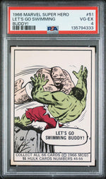 1966 Marvel Super Heroes Let's Go Swimming Buddy #51 PSA 4