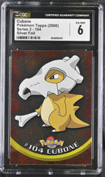 2000 Pokemon #104 Cubone Series 2 CGC 6