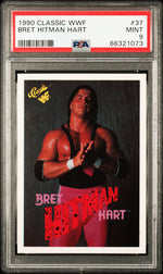 1990 Classic WWF Bret Hart #37 PSA 9