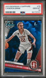 2023 Bowman University Chrome Sapphire Cameron Brink #75 PSA 10