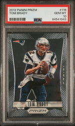 2012 Panini Prizm Tom Brady #116 PSA 10