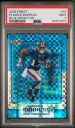 2006 Finest Blue Xfractor Plaxico Burress #87 /150 PSA 9