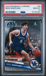 2023 Bowman University Chrome Reed Sheppard #45 PSA 10