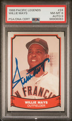 1988 Pacific Legends Willie Mays #24 PSA 8