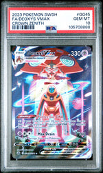 2023 Pokemon Sword and Shield Crown Zenith Galarian Gallery Deoxys Vmax #GG45 PSA 10