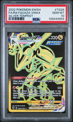 2022 Pokemon Sword and Shield Silver Tempest Trainer Gallery Rayquaza Vmax #TG29 PSA 10