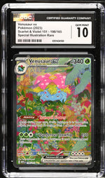 2023 Pokemon #198/165 Venusaur ex Scarlet & Violet CGC 10
