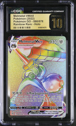 2022 Pokemon GO #080/078 Melmetal VMAX Rainbow Rare - Holo CGC 10