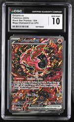 2025 Black Star Promos #024 Oricorio ex Mega Charizard X ex UPC CGC 10