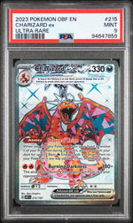 2023 Pokemon Scarlet and Violet Obsidian Flames Ultra Rare Charizard Ex #215 PSA 9