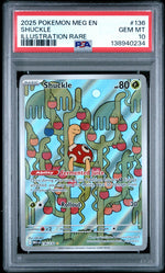 2025 Pokemon Mega Evolution Illustration Rare Shuckle #136 PSA 10