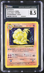 1999 Pokemon #12/102 Ninetales Base Set CGC 8.5