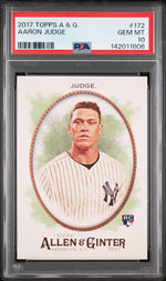 2017 Topps Allen and Ginter Aaron Judge #172 PSA 10
