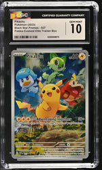 2023 Black Star Promos # Pikachu Paldea Evolved Elite Trainer Box CGC 10
