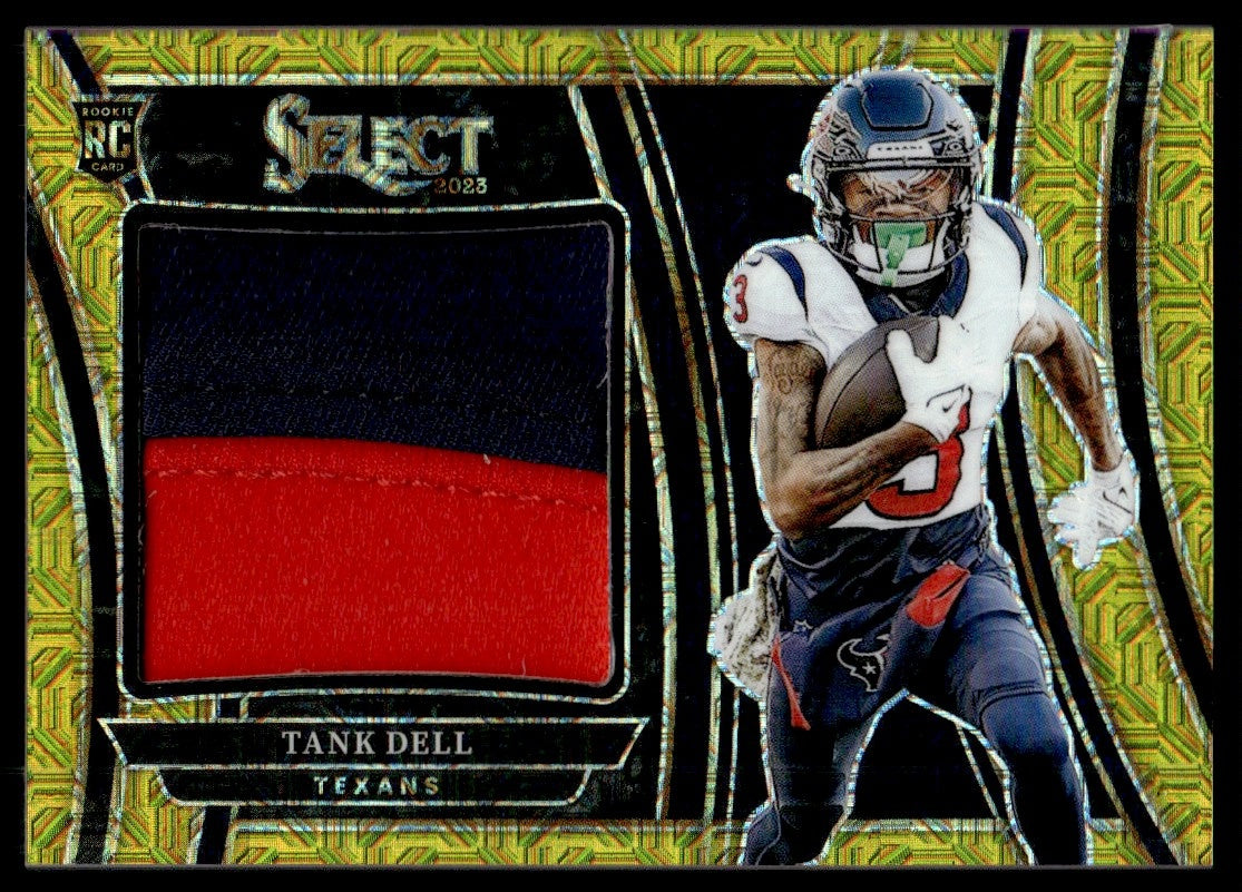 2023 Panini Select Swatches Gold Prizm Tank Dell #SWA-NTD RC Patch /10