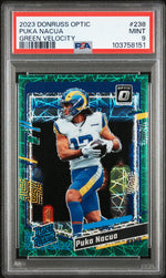 2023 Donruss Optic Green Velocity Puka Nacua #238 PSA 9
